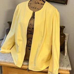 Lafayette 148 New York Vibrant Yellow Jacket Fabulous Look 18W!!